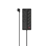 Hama 00223162 pikendusjuhe 1,5 m 8 vahelduvvoolupesa Siseruumides Must