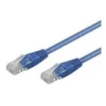 Wentronic Goobay CAT 5e paigalduskaabel, U/UTP, sinine, 0,25 m - CCA vasksegu (68608)
