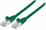 Intellinet v&otilde;rgukaabel, Cat7 kaabel/Cat6a pistikut, 0,25 m, roheline, vask, S/FTP, LSOH/LSZH, PVC, RJ45, kullatud kontaktid, t&otilde;mbevabastusega, kaablikestaga, eluaegne garantii