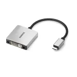 Marmitek 08372 USB-C&ndash;DVI videoadapter, 0,15 m, must/h&otilde;bedane