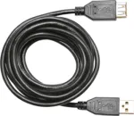 USB-kaabel Eltako 30000020 USB-A-pesa USB-A isasele, 2 m, must