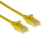 ACT Kollane 0,25 meetrit LSZH U/UTP CAT6 andmekeskuse &otilde;huke paigakaabel RJ45-pistikutega