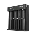 Akulaadija XTAR MX4 4-pesaline universaalne Li-ion NiMH USB-C, must, toetab 4 akut