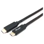 USB-C kuni USB-C kaabel EQUIP 128348, USB 3.2 Gen 1 (5 Gbit/s), PD 60 W, 0,5 m, must