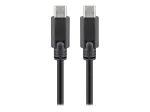 KAB Goobay USB-C&trade; 3.1 p&otilde;lvkonna 1 kaabel, must, 2m USB-C&trade;-pistik > USB-C&trade;-pistik