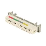 EFB-Elektronik LSA Disconnection Strip 2/10 to 10DA for Round Bar Mounting, without Color Code (46005.2)
