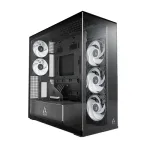 ARCTIC Xtender VG Midi Tower arvutikorpus, ATX, must, l&auml;bipaistev klaas