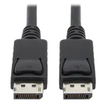 EATON Tripp Lite Series DisplayPort-kaabel lukustuvate pistikutega, 4K 60 Hz (M/M), must, 10 ft (3,05 m)