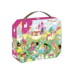 Janod Jigsaw Puzzle in Suitcase Princesses 36 Pieces 4+ Made in France