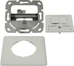 Synergy 21 Keystone Module Carrier Flush-Mounted Box for 2x TP Module, Pure White, Design-Compatible UAE (S216359)