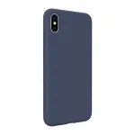 Evelatus Apple iPhone Xs Max Premium Soft Touch Silicone Case Midnight Blue