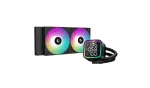 K&otilde;ik-&uuml;hes vedelikprotsessorijahuti DeepCool R-LD240-BKDMMN-G-1 240 mm RGB, 2x120 mm ventilaatorid, PWM, 41 cm torud, alumiiniumradiaator