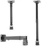 Spacetronik SPA-P01B Universaalne projektori kinnitus 2-in-1 lakke/seinale, 15 kg, teras, must