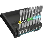 SmartHolder 2304SH-12, Bit-Satz 1/4 schwarz, 8-teilig, lange Bits mit Torsionszone