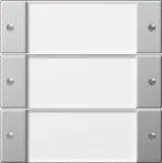 Gira 2133600 klahvikomplekt 3-kohaline BSF System 55 l&auml;bipaistev/roostevaba teras