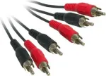 Good Connections AVB-02 3x RCA isane 3x RCA isasele komposiitvideo + stereoaudio kaabel, 2m, must