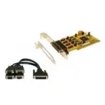 EXSYS EX-41384 PCI 4-pordiline RS-232 jadakaart madala profiiliga kronsteiniga