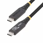 StarTech.com 50cm (1.6ft) USB4 kaabel, USB-IF sertifitseeritud USB-C kaabel, 40Gbps, 240W toiteedastus PD 3.1 EPR, 8K 60Hz, USB USB-C andmeedastuskaabel/juhe, &uuml;hildub Thunderbolt/USB 3.2 portidega