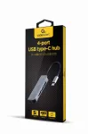 Gembird UHB-U3P1U2P3-01 4-pordiline USB-jaotur, 1x USB 3.1 + 3x USB 2.0