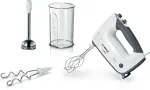 Bosch MFQ37470 mikser K&auml;simikser 750 W Must, Valge