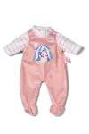 Nukukombinesoon ZAPF BABY born Romper Aprikoos 36 cm nukkudele, kangas, mitmev&auml;rviline, kokkupandav, vanus 1+