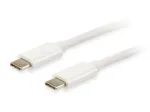 Equip Platinum USB Type C kaabel, 2 m, USB C, USB C, USB 3.2 Gen 2 (3.1 Gen 2), 10 Gbit/s, Valge