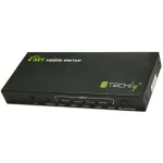 Techly 5 IN 1 OUT HDMI l&uuml;liti kaugjuhtimispuldiga, 4Kx2K, 3D IDATA HDMI-4K51