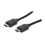 Manhattan HDMI kaabel Ethernetiga, 1080p@60Hz (High Speed), 10m, isane-isanele, must, t&auml;ielikult varjestatud, kullatud kontaktid, eluaegne garantii