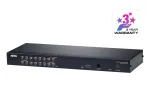 ATEN ALTUSEN KH1516AI-AX-G 16-pordiline Cat5e KVM &uuml;le v&otilde;rgu l&uuml;liti, PS/2/USB, 1600 x 1200, sisseehitatud Ethernet, 1U riiulipaigaldus, 12,5 W, must