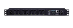 CyberPower PDU81004 toitejaotuse seade (PDU) 8 vahelduvvoolu pistikupesa, 1U, must