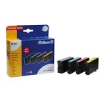 Pelikan PromoPack P74 tindikassettide komplekt, must/ts&uuml;aan/magenta/kollane, &uuml;hilduv HP 364XL-ga (N9J74AE)