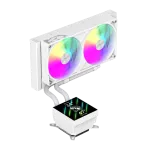 Gamemax CPU vedelikjahuti | GLACIER 240 LCD WH | Intel, AMD