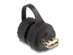 DeLOCK kaablipistik USB 2.0 t&uuml;&uuml;p-B-pesa t&uuml;&uuml;p-A emasele IP68 must