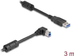 DeLOCK USB-kaabel Type-A-pistik Type-B isasele 90&deg; t&auml;isnurkne 3 m