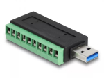 DeLOCK USB 3.2 Gen 1 Type-A isane klemmiploki adapter 5 Gbit/s 5V 1A