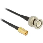 DeLOCK 12497 antennikaabel, BNC pistik &ndash; SMB pistik, koaksiaalne, 2 m, must