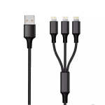Lightning-kaabel 2GO 797155 1,5 m must USB B USB C Micro-USB B