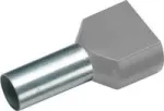 Cimco 187703 kaksikotsak 0,75 mm&sup2; osaliselt isoleeritud hall 100 tk (187703)