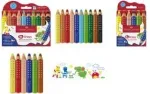 Faber-Castell Grippy v&auml;rvilised pliiatsid, sorteeritud, 6 tk