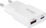 Voltcraft UC-1C1A20W01 USB-laadija 1x USB-A, USB-C kiirlaadimine PD 3.0 valge (VC-17010770)