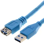 USB-kaabel Helos 014687 USB 3.2 Gen 1 5 m sinine