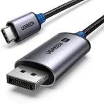 USB-C&ndash;DisplayPort-kaabel UGREEN 1 m &mdash; USB-C (isane) DisplayPortile (isane), sirged pistikud, must