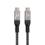 Gembird CCBP-USB4-CMCM240-0.3M Premium USB4 Type-C laadimis- ja andmekaabel, 40 Gbps, 240 W, 0,3 m