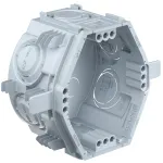 Kaiser Elektro UP1 Fix s&uuml;vispaigaldusega seadmekarp 1055-06 kinnitusribidega, 4 kruvikupliga, 60x46 mm