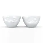 FIFTYEIGHT PRODUCTS Small Bowl Set 100ml Grinning & Kissing White