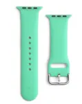 iLike Silicone Strap APS Silicone Watch Band for Apple Watch 8/7/6/5/4/3/2/SE (41/40/38mm) Strap Watchband Mint
