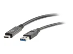C2G 6ft USB C to USB A kaabel - USB 3.2 - 5Gbps - M/M - Must