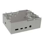 Akasa alumiiniumkorpus Raspberry Pi 4B-le termokomplektiga - h&otilde;bedane (A-RA09-M1S)