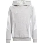 adidas Tiro 24 kapuutsiga dressipluus keskmine hall kanarbik noorte 140cm