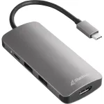 Mitmepordiline adapter Sharkoon USB 3.0 Type C 3.2 Gen 1 Hall